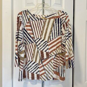 Ruby Rd. Fall 3/4 L/S Cotton Blend Shirt Size PXL